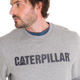 Polerón Unisex Caterpillar Logo Crewneck Gris Cat