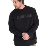 Polerón Crewneck Hombre Logo Caterpillar Negro