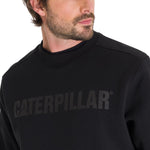 Polerón Crewneck Hombre Logo Caterpillar Negro