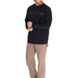 Polerón Crewneck Hombre Logo Caterpillar Negro