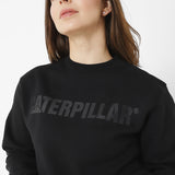 Polerón Crewneck Hombre Logo Caterpillar Negro