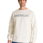 Polerón Crewneck Hombre Logo Caterpillar Blanco CAT