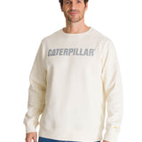 Polerón Crewneck Hombre Logo Caterpillar Blanco CAT