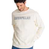 Polerón Crewneck Hombre Logo Caterpillar Blanco CAT