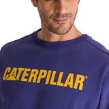 Polerón Crewneck Hombre Logo Caterpillar Azul CAT
