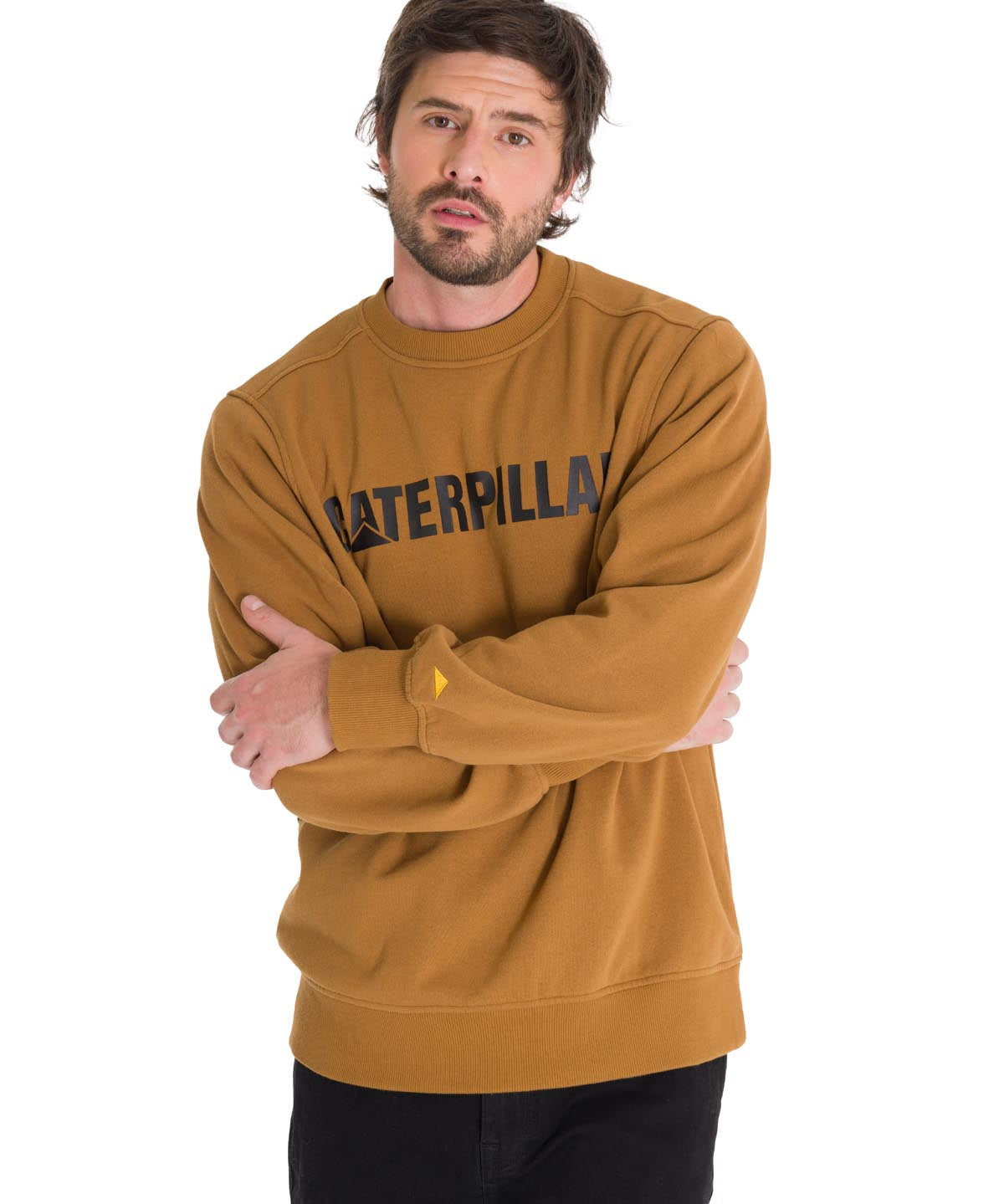 Polerón Unisex Caterpillar Logo Crewneck Café Cat