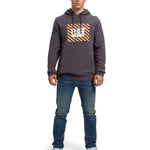 Polerón Manga Larga Unisex Graphic Pullover Hoodie Gris Oscuro Cat