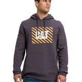 Polerón Manga Larga Unisex Graphic Pullover Hoodie Gris Oscuro Cat