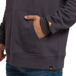 Polerón Manga Larga Unisex Graphic Pullover Hoodie Gris Oscuro Cat