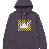 Polerón Manga Larga Unisex Graphic Pullover Hoodie Gris Oscuro Cat