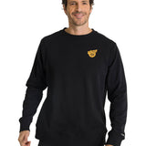 Polerón Crewneck Hombre Diseño French Terry Negro CAT