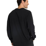 Polerón Crewneck Hombre Diseño French Terry Negro CAT