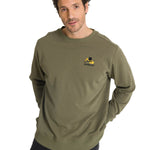 Polerón Crewneck Hombre Diseño French Terry Oliva CAT