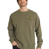 Polerón Crewneck Hombre Diseño French Terry Oliva CAT