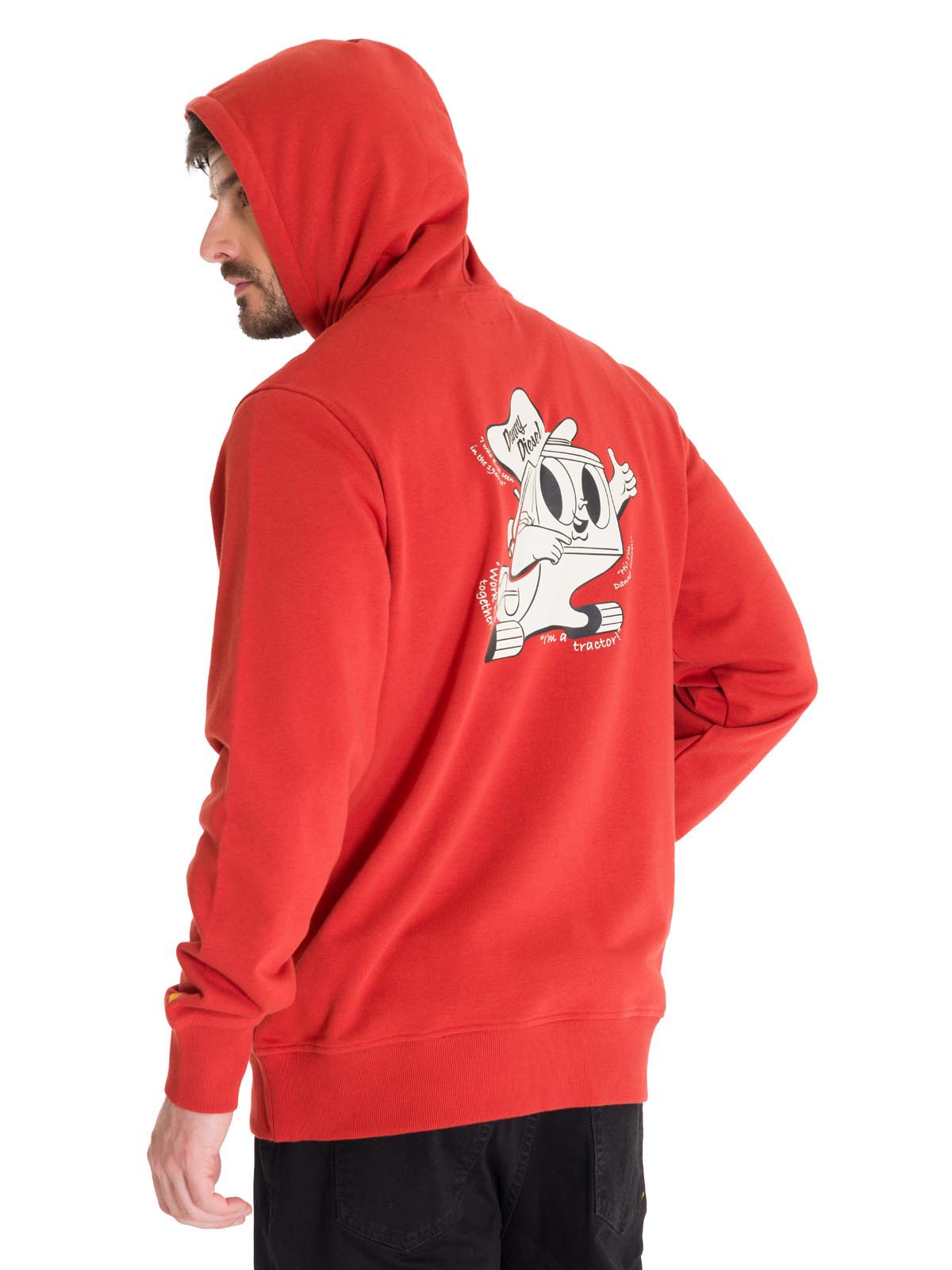 Polerón Manga Larga Unisex PREMIUM GRAPHIC PULLOVER Rojo Cat