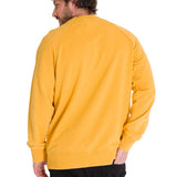 Polerón Manga Larga Hombre PREMIUM WASH CREW NECK Amarillo Cat