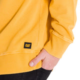 Polerón Manga Larga Hombre PREMIUM WASH CREW NECK Amarillo Cat