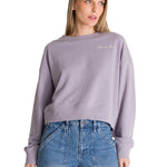 Polerón Crewneck Mujer Relaxed French Terry Lila CAT