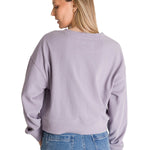 Polerón Crewneck Mujer Relaxed French Terry Lila CAT