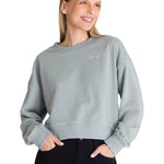 Polerón Crewneck Mujer Relaxed French Terry Celeste CAT