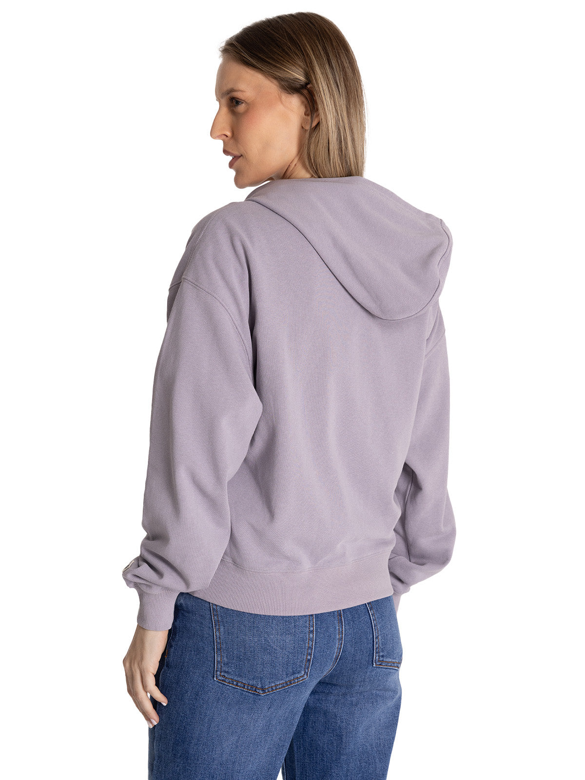 Polerón Crewneck Mujer Relaxed French Terry Lila CAT