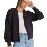 Polerón Crewneck Mujer Relaxed French Terry Negro CAT