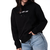 Polerón Con Gorro Mujer Fleece Caterpillar Negro