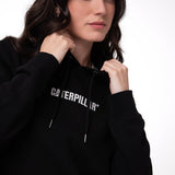 Polerón Con Gorro Mujer Fleece Caterpillar Negro