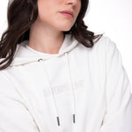 Polerón Con Gorro Mujer Fleece Caterpillar Blanco