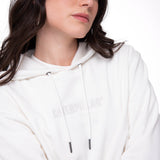 Polerón Con Gorro Mujer Fleece Caterpillar Blanco