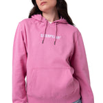 Polerón Con Gorro Mujer Fleece Caterpillar Rosa