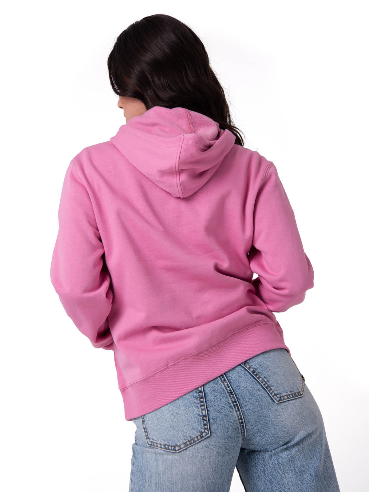Polerón Con Gorro Mujer Fleece Caterpillar Rosa