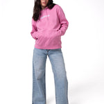 Polerón Con Gorro Mujer Fleece Caterpillar Rosa