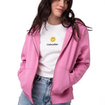 Polerón Con Gorro Mujer Patch Full Zip Rosa Cat