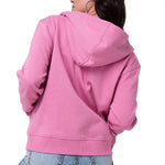 Polerón Con Gorro Mujer Patch Full Zip Rosa Cat