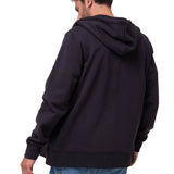 Polerón Con Gorro Hombre CAT Patch Full Zip Negro Cat