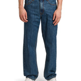 Jeans Recto Hombre Rigid Denim Straight Azul Marino Cat