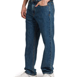 Jeans Recto Hombre Rigid Denim Straight Azul Marino Cat