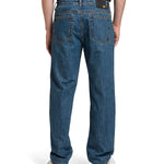 Jeans Recto Hombre Rigid Denim Straight Azul Marino Cat