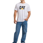 Jeans Recto Hombre Rigid Denim Straight Azul Cat