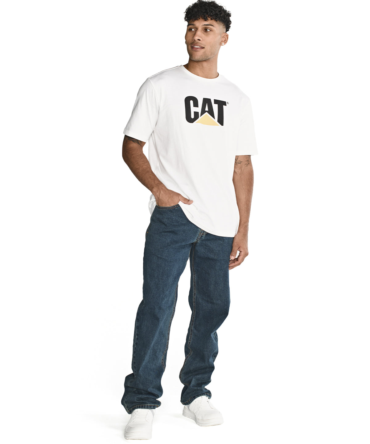 Jeans Casual Hombre TRIBLEND STRETCH DENIM ORIGINAL AZUL CAT