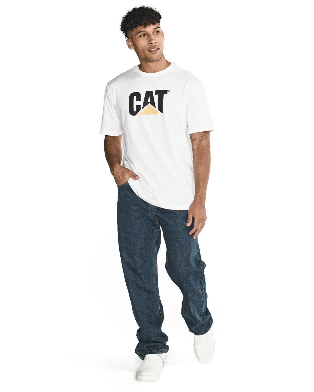 Jeans Casual Hombre TRIBLEND STRETCH DENIM ORIGINAL AZUL CAT