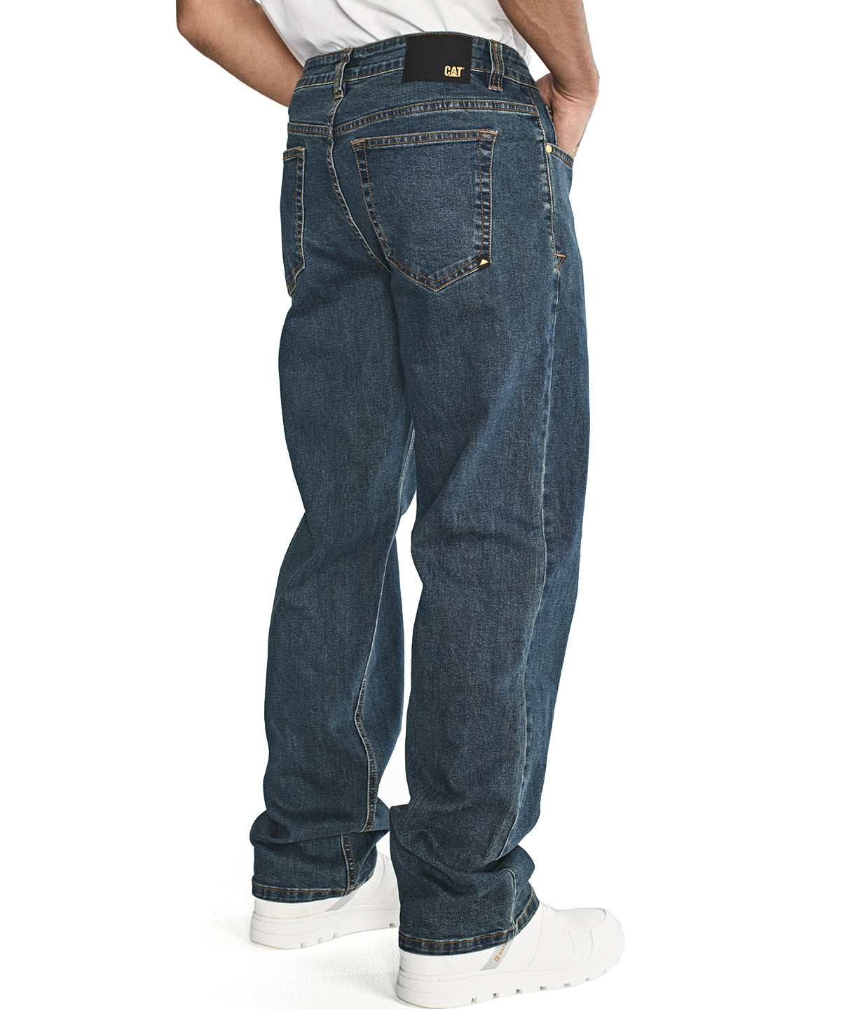 Jeans Casual Hombre TRIBLEND STRETCH DENIM ORIGINAL AZUL CAT
