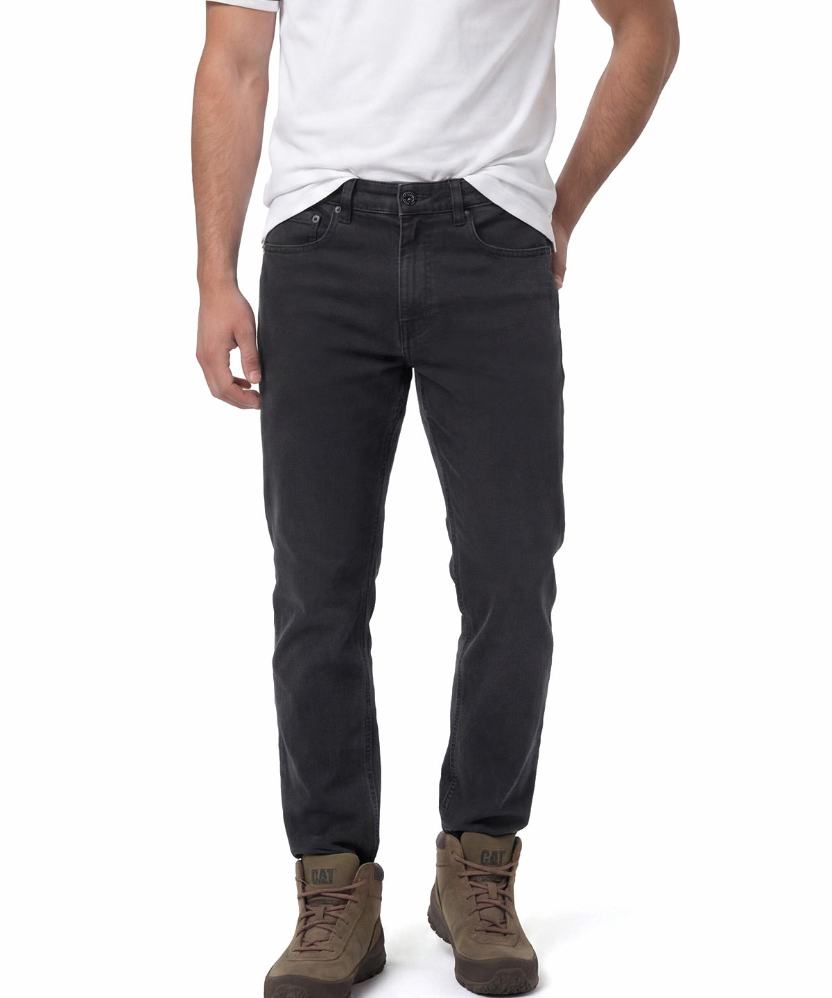 Jeans Hombre Triblend Stretch Denim Skinny Negro Cat