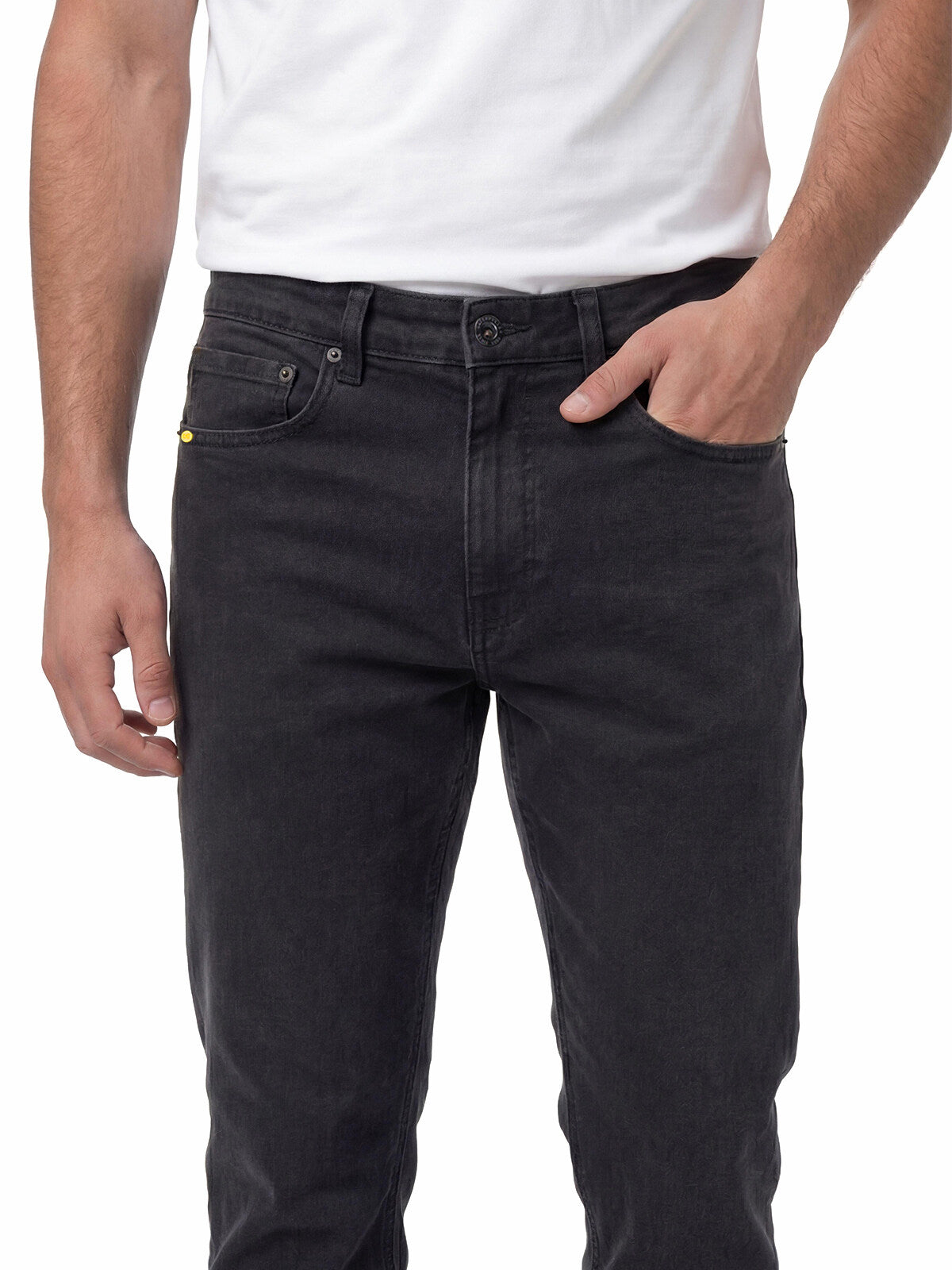 Jeans Hombre Triblend Stretch Denim Skinny Negro Cat