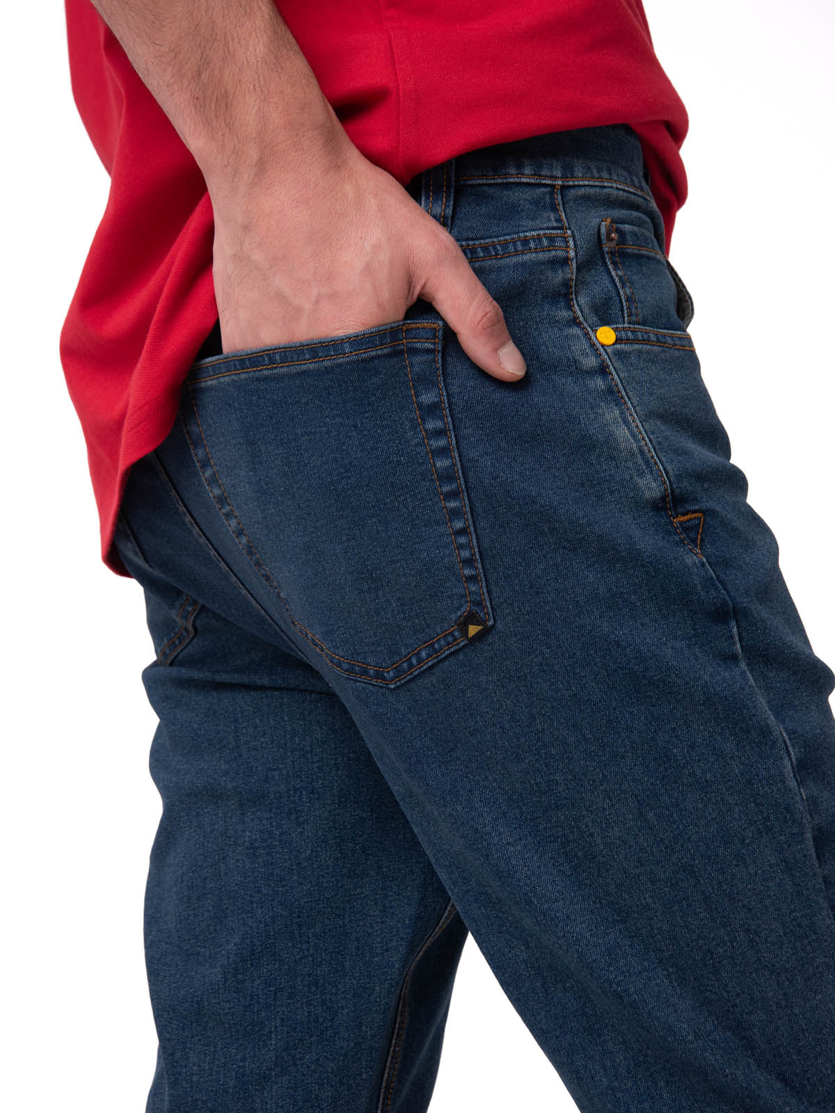 Jeans Denim Hombre Triblend Stretch Denim Skinny Gris Cat