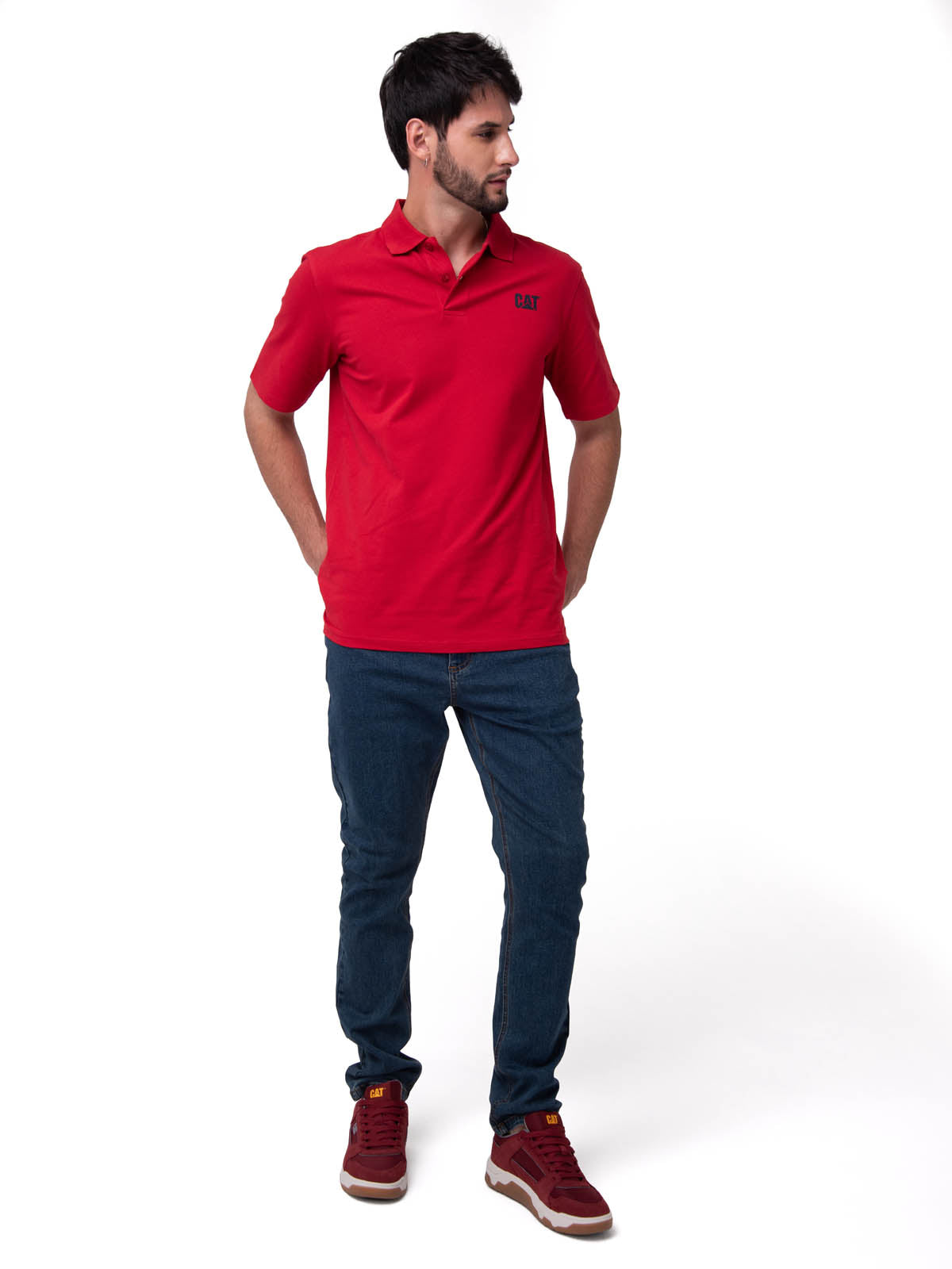 Jeans Denim Hombre Triblend Stretch Denim Skinny Gris Cat