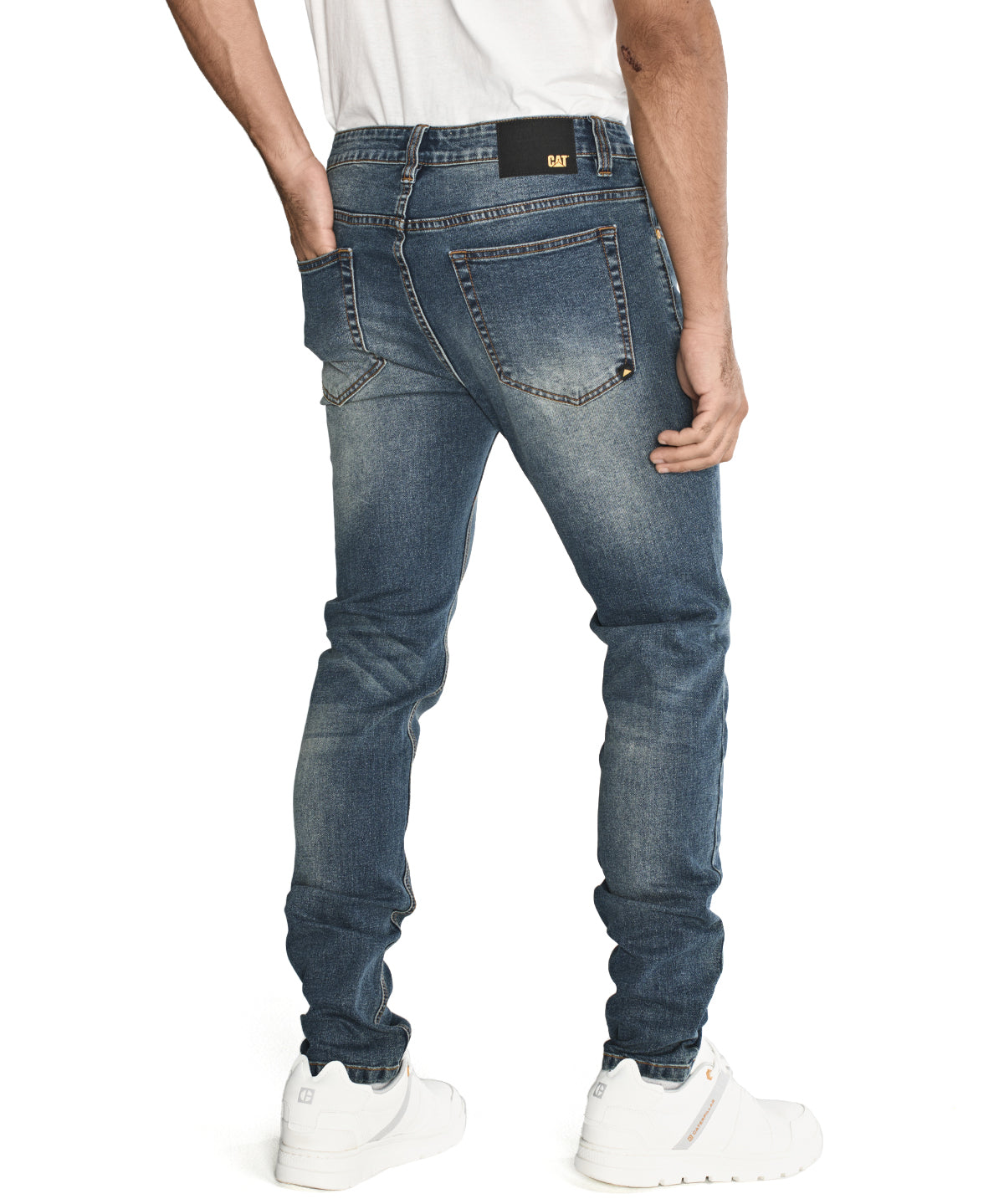 Jeans Casual Hombre TRIBLEND STRETCH DENIM SKINNY AZUL CAT