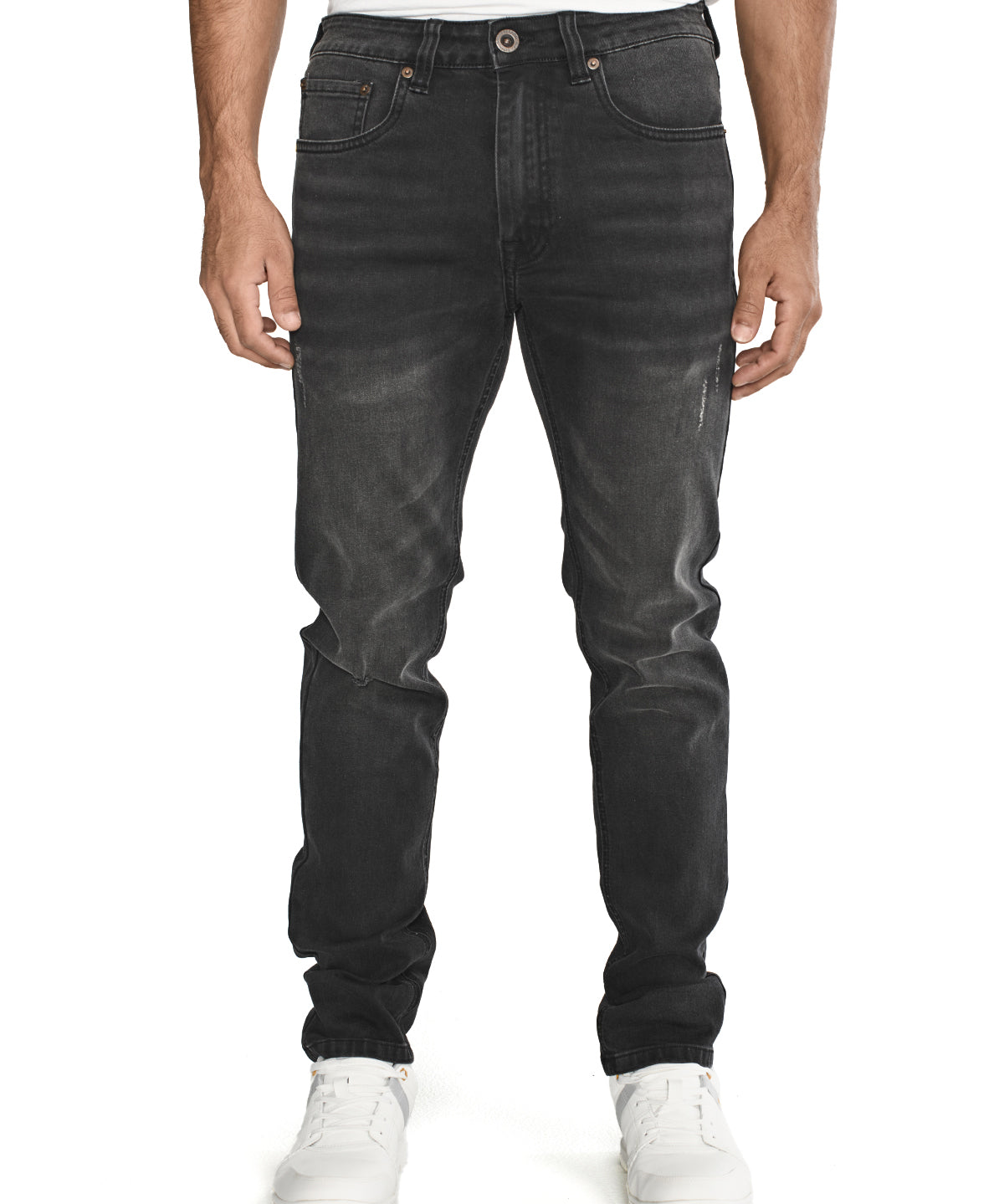 Jeans Casual Hombre Triblend Stretch Denim Skinny Gris Cat