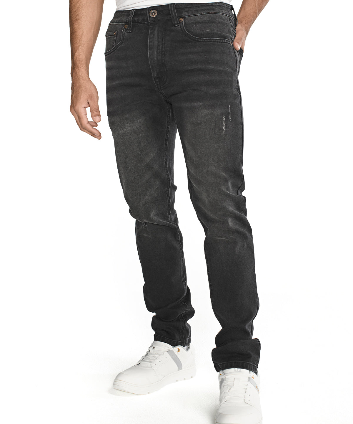 Jeans Casual Hombre Triblend Stretch Denim Skinny Gris Cat